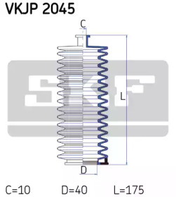 Рулевое управления SKF для PEUGEOT 205 I (741A/C) 1.7 Diesel
